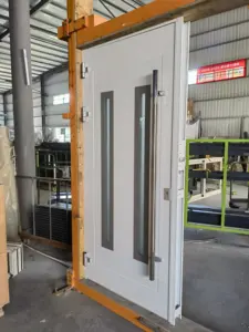 Outdoor Soundproof Anti-theft Hurricane Resistant Aluminum Alloy Swing Door