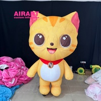 Décorations de festival, pattes de chat en peluche gonflables roses pour l'affichage