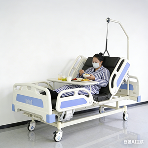 Lit d'hôpital <span class=keywords><strong>de</strong></span> haute qualité, lit <span class=keywords><strong>de</strong></span> <span class=keywords><strong>soins</strong></span> à domicile, équipement médical pour les personnes âgées, lit <span class=keywords><strong>de</strong></span> <span class=keywords><strong>soins</strong></span> infirmiers - Product Image 3