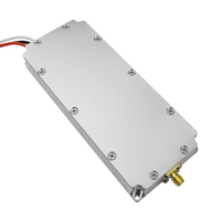 Module RF HKTX personnalisable 53 mm 30 W avec connecteur SMA |   Multi-bandes 433 MHz/900 MHz/2,4 GHz/3G/4G |   24/28V 45dB Gain |   Aluminium |