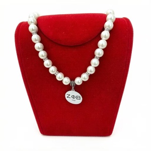 Collares con Colgante de Letras Griegas Personalizadas de la Hermandad Zeta, con Cuentas, Admiten Personalización - Product Image 5