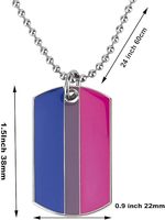 Nouveau populaire fierté arc-en-ciel collier bijoux de mode fierté lesbienne collier amour cadeaux