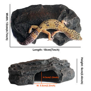 Reçine sürüngen gizlemek mağara yılan ve Gecko için, yeni tasarım kaya sürüngen <span class=keywords><strong>Reptile</strong></span> dekor outs outs - Product Image 4