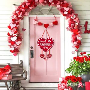 Decoraciones de Corazón de Madera para el Día de San Valentín, Tamaño Mediano, Letreros Colgantes para Interiores - Product Image 3