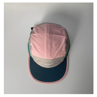 Personnalisé perforé respirant Premium léger cinq 5 panneau chapeau Gym femmes casquette sport course séchage rapide ajustement chapeau maille