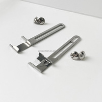 Pied presseur en acier pour ourlets extensibles, réglable, pour machines à coudre industrielles, couleur argent, pour l'industrie du vêtement