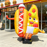 Gigantesque Danseur Gonflable Publicitaire Modèle Hot Dog – Décoration de Magasin en Forme de Hot Dog Gonflable Pas Cher