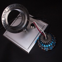 Modelo del Corazón del Reactor Arc MK1 de Iron Man a Escala 1:1 de Marvel con Luz LED