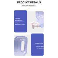 Nouvelle bouteille d'eau potable de 1 gallon pour sports de plein air personnalisée refroidisseur d'eau de congélateur isolé en plastique de 3L cruche de camping avec robinet
