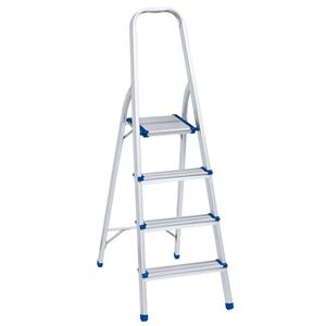 Scala a 4 gradini in alluminio da 99 cm per uso domestico - Product Image 1