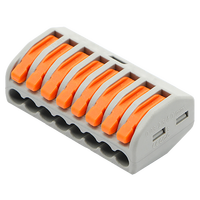Borne de connexion rapide mini haute densité JISJACK PCT218 mâle/femelle, 250V 32A, à contact en cuivre de type ressort, avec boîtier en nylon/PC