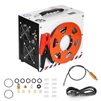 Compresseur d'air PCP à piston 4500 PSI haute pression 300 bars sans huile avec arrêt automatique, portable et refroidi par air pour la chasse à la carabine à air comprimé OEM ODM