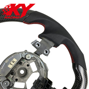 Volant sport personnalisé en cuir et fibre de carbone véritable pour Infiniti G35 et Nissan 350Z - Product Image 2