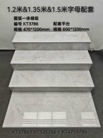 Carrelage d'escalier en porcelaine gris grec métallisé 470x1200mm avec bord bullnose pour hôpital et appartement