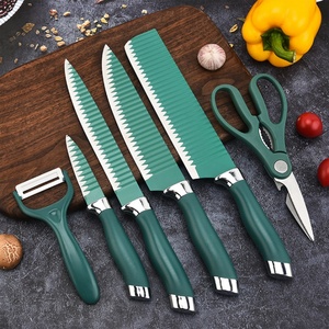 Ensemble de couteaux de cuisine antiadhésifs de haute qualité OEM/ODM, 6 pièces, avec boîte cadeau - Product Image 2