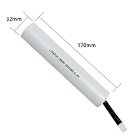 Baterai Pengganti Lampu Darurat JINTION 6.4V 1500mAh LiFePO4 untuk ELP B091T TU, Ditempatkan di Tabung Tahan Api 3 Kawat