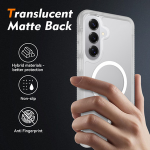 Coque de téléphone robuste à protection intégrale 360° magnétique antichoc givrée avec protection d'écran pour Samsung S26 Ultra - Product Image 2