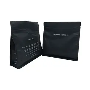 Sacos de embalagem de grãos de café personalizados, selo de papel preto em papel adesivo - Product Image 1