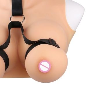 QKKQ Leather Breast <b>Harness</b> BDSM Boobs Restraint with Collar Couples SM Game Leather Lingerie Breast Belt Sex Toys for Couples - Product Image 4