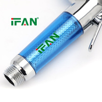 Tête de bidet partagée IFAN, couleur bleue, design hygiénique pour un seul utilisateur