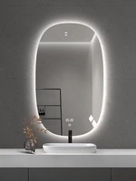 Nouveau Miroir LED de Salle de Bain Intelligent avec Éclairage Blanc Chaud Anti-Buée et Design Moderne