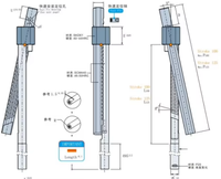 Expulsor Doble Angular DDR con Mecanismo de Precisión Estándar DIN para Molde de Inyección, Material Metálico, Personalizable, Marca Timould