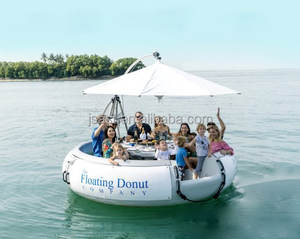 Autres équipements de jeux aquatiques Donut aquatique Bateau flottant avec barbecue - Product Image 2