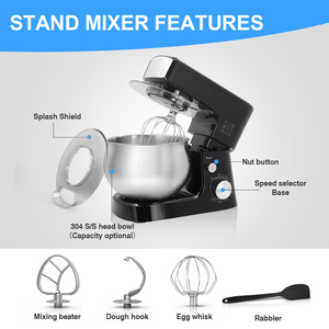 Nouvelle machine à pétrir la pâte électrique 5L, mélangeur sur socle pour gâteaux, appareil électroménager - Product Image 4