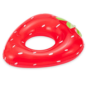 Bouée gonflable en PVC épais et durable en forme de fraise, flotteur de <span class=keywords><strong>piscine</strong></span> en forme de fruit, radeau gonflable pour enfants et adultes - Product Image 2
