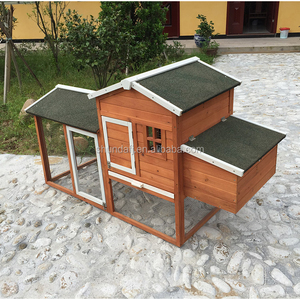 SDC021 Modern Eco-Friendly Wooden Chicken Coop Run Roof No Assembly Required Medium <b>Pet</b> Size Print Pattern All - Product Image 4