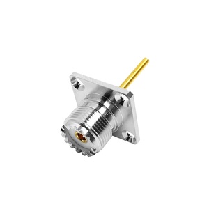 Fournisseur d'usine UHF SO239 Femelle <span class=keywords><strong>Jack</strong></span> 4-Hole Bride Montage sur panneau SO-239 <span class=keywords><strong>M</strong></span> <span class=keywords><strong>Jack</strong></span> avec Boulon M3 25*25mm RF Coax Coaxial Connecteurs - Product Image 3