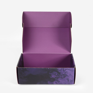 Boîte en carton ondulé pour crème pour le visage, prix d'usine, logo personnalisé imprimé, gaufrage, écologique, rabat supérieur, boîte postale - Product Image 1