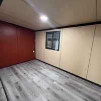Récipient extensible de 20 pi pour 2 chambres à coucher, caravane pliante en acier et bois pour atelier scolaire, bureau, hôtel et extérieur