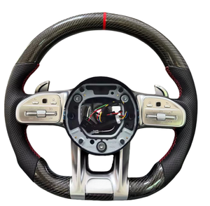 Volante in Fibra di Carbonio per Mercedes Benz AMG W204 W205 W211 W203 W212 W176 W213 Cla W210 W124 W177 W221 <span class=keywords><strong>Classe</strong></span> A C E S - Product Image 5