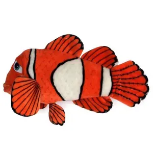 Lindo payaso de juguete de felpa realista de peluche de animal de mar peces payaso juguetes de peluche