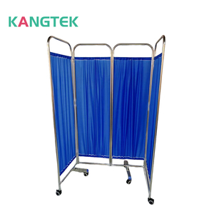 Kangtek Trung Quốc Nguồn cung cấp Nhà sản xuất thép không gỉ 4 lần 3 lần di chuyển thuận tiện Ward Rèm màn hình cho bệnh viện - Product Image 2