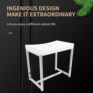 Tabouret de douche concentrique en acier inoxydable, capacité de charge de 250 kg, siège de bain antidérapant pour personnes âgées, femmes enceintes, usage domestique - Product Image 2