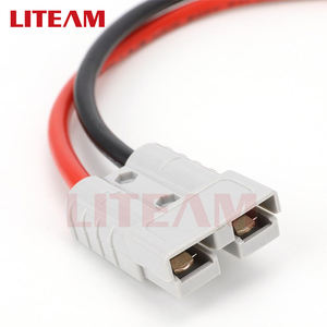 מפעל מחיר 50A סוללה מחבר 2Pin מסוף עם כבל עבור ליתיום סוללה מלגזה מחבר תקע עם חוט חשמל רכב - Product Image 3