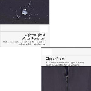 Bajo Moq logotipo personalizado impermeable perro aseo uniforme mascota <span class=keywords><strong>disfraz</strong></span> ropa esteticista uniforme de trabajo chaqueta con cremallera chaqueta de peluquero - Product Image 5