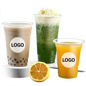 Customized Coffee Shop Take Away 16oz 20oz 24oz 32oz Clear Disposable Plastic PET Ice <b>Cold</b> Coffee <b>Cups</b> - Product Image 1