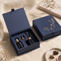 Boîte cadeau en carton rigide magnétique carrée personnalisée avec logo, écologique, biodégradable, matériaux recyclés, portable, de luxe, pour parfum