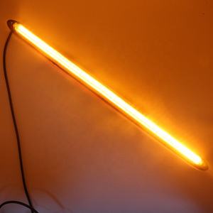 2pcs 12v הוביל drl פועל בשעות היום דרל ברים אור גמיש עמיד למים פס אוטומטי עם אורות זרימת בלם צבעוני - Product Image 5