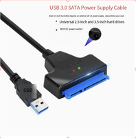 Kabel Data SATA III 3.0 Produsen Baiji, Kabel USB 3.0 ke SATA Easy Drive, Perangkat Keras 2,5 inci JM578