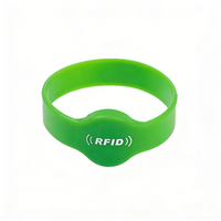 Bracelet en silicone étanche RFID/NFC personnalisé avec logo en relief, style art populaire, pour paiement sans argent liquide, promotionnel, nouveauté, festival - Vente chaude