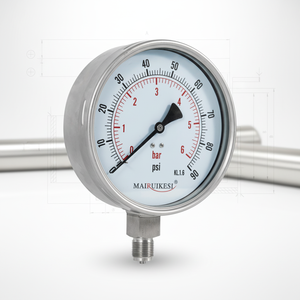 प्रीमियम गुणवत्ता उच्च सटीकता सदमे प्रमाण विस्तृत श्रृंखला औद्योगिक उपकरण दबाव माप मशीनरी के लिए सूखे दबाव गेज - Product Image 1