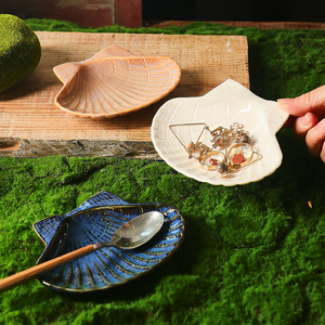 Tốt bán sứ Nước Sốt món ăn đặt muỗng Chủ đồ dùng nhà bếp chủ gốm muỗng phần còn lại với vỏ hình dạng thiết kế - Product Image 4