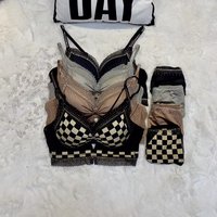 Sujetador push-up de estilo puro con pedrería, inalámbrico, para realzar el busto pequeño, con soporte para el pecho, diseño para mujer