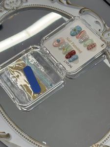 10ชิ้น3D อคริลิคเทียมทรงสี่เหลี่ยมลายผีฮาโลวีนทำด้วยมือพิมพ์บนเล็บด้วยกาว - Product Image 6