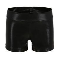 Ensemble de justaucorps de gymnastique personnalisé avec short métallisé pour filles, enfants, femmes, danse, cheerleading, entraînement