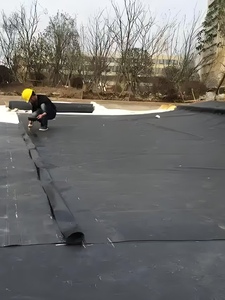 Membrane imperméable en caoutchouc <span class=keywords><strong>EPDM</strong></span> vulcanisé résistant au feu auto-adhésif anti-âge noir blanc pour toit de <span class=keywords><strong>terrasse</strong></span> en bois béton - Product Image 5